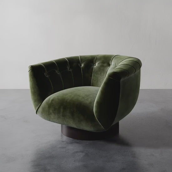 Luxury Modern Lune Swivel Chair European Style for Villa
