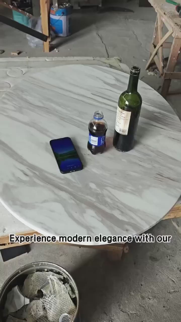 Luxury Marble Coffee Table Modern Italian Style for Villa