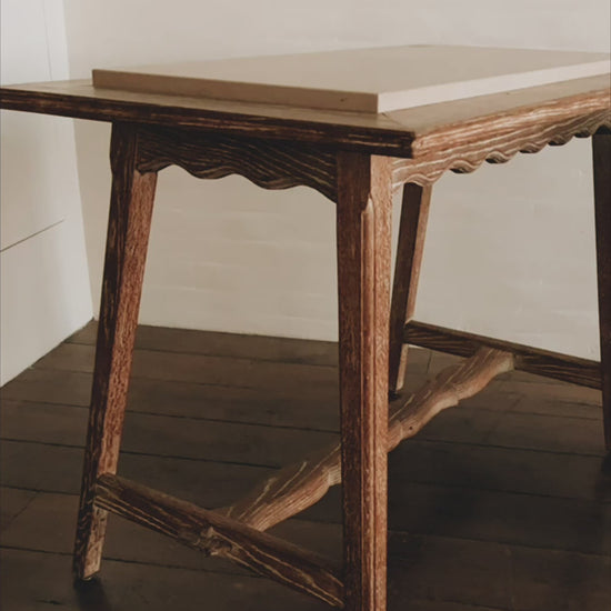 Luxury Modern Scalloped Side Table European Style for Villa