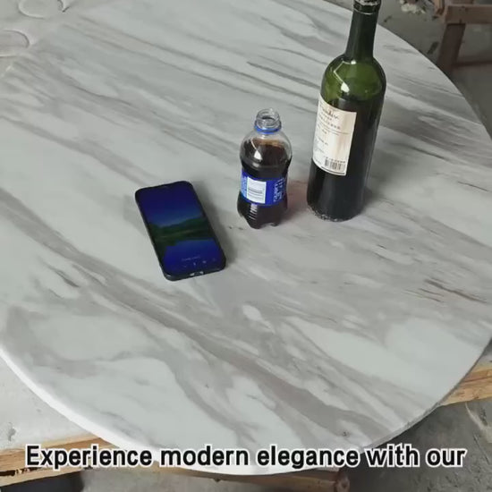 Luxury Marble Coffee Table Modern Italian Style for Villa