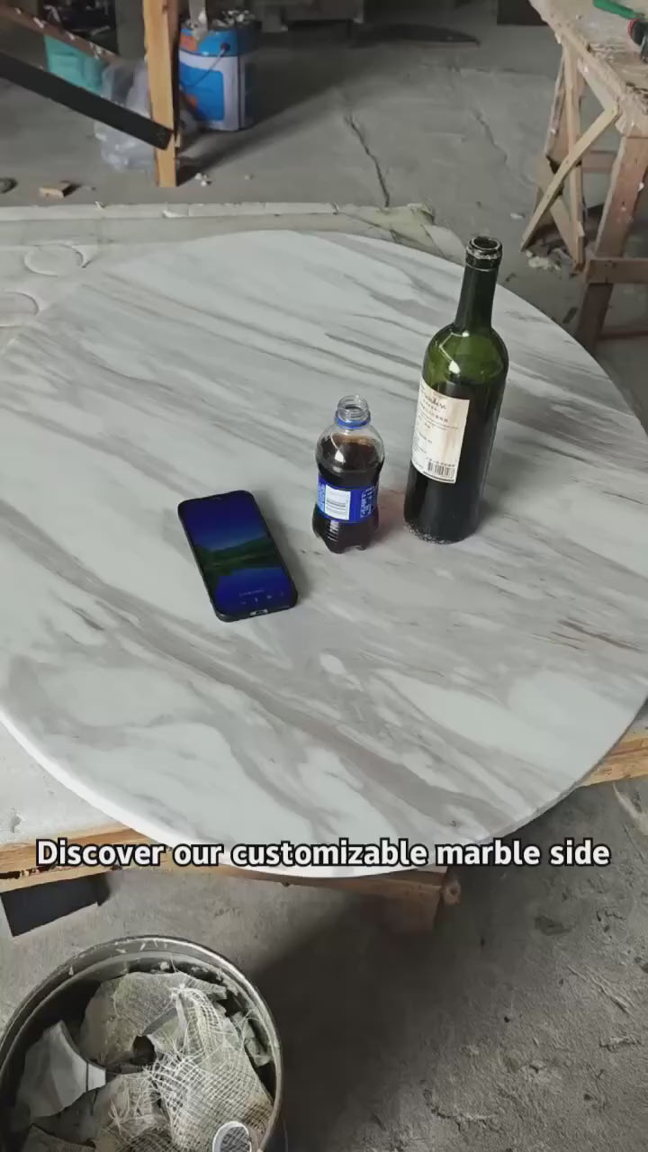 Luxury Rectangle Marble Dining Table Modern Italian Style for Villa