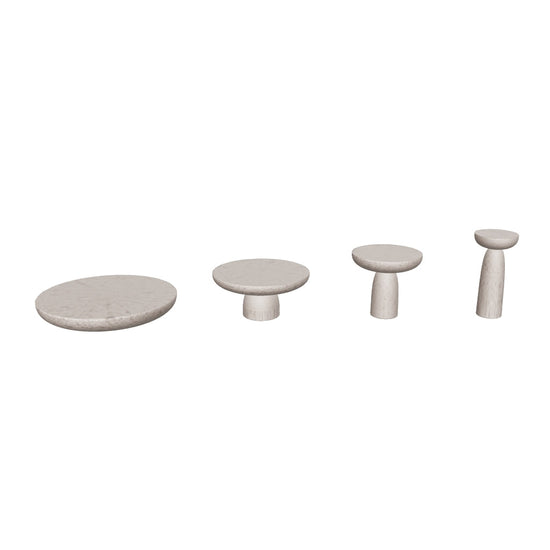 Luxury Round Solid Wood Coffee Table Modern Italian Style for Villa