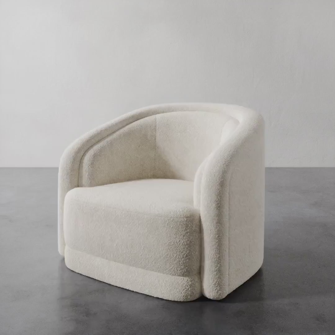Luxury Modern Valence Swivel Chair European Style for Villa