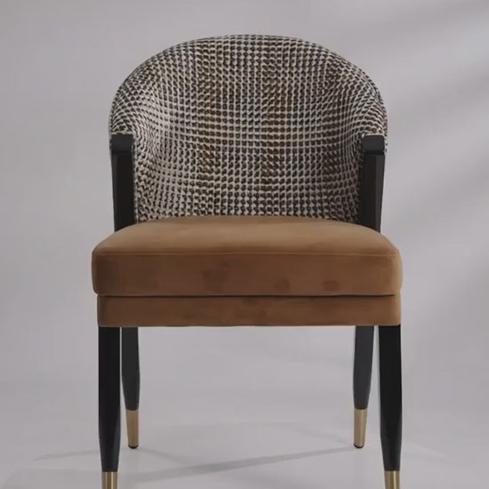 Luxury Upholstered Modern Dining Chair European Style for Villa