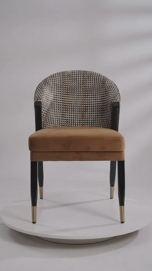 Luxury Upholstered Modern Dining Chair European Style for Villa