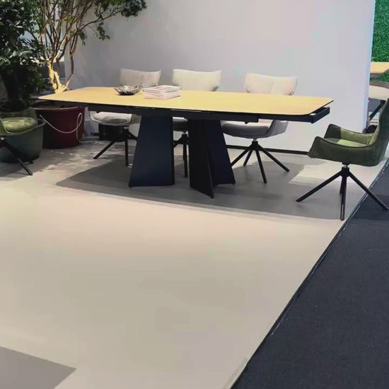 Luxury XT4126 Sintered Stone Extendable Dining Table Modern Italian Style for Villa