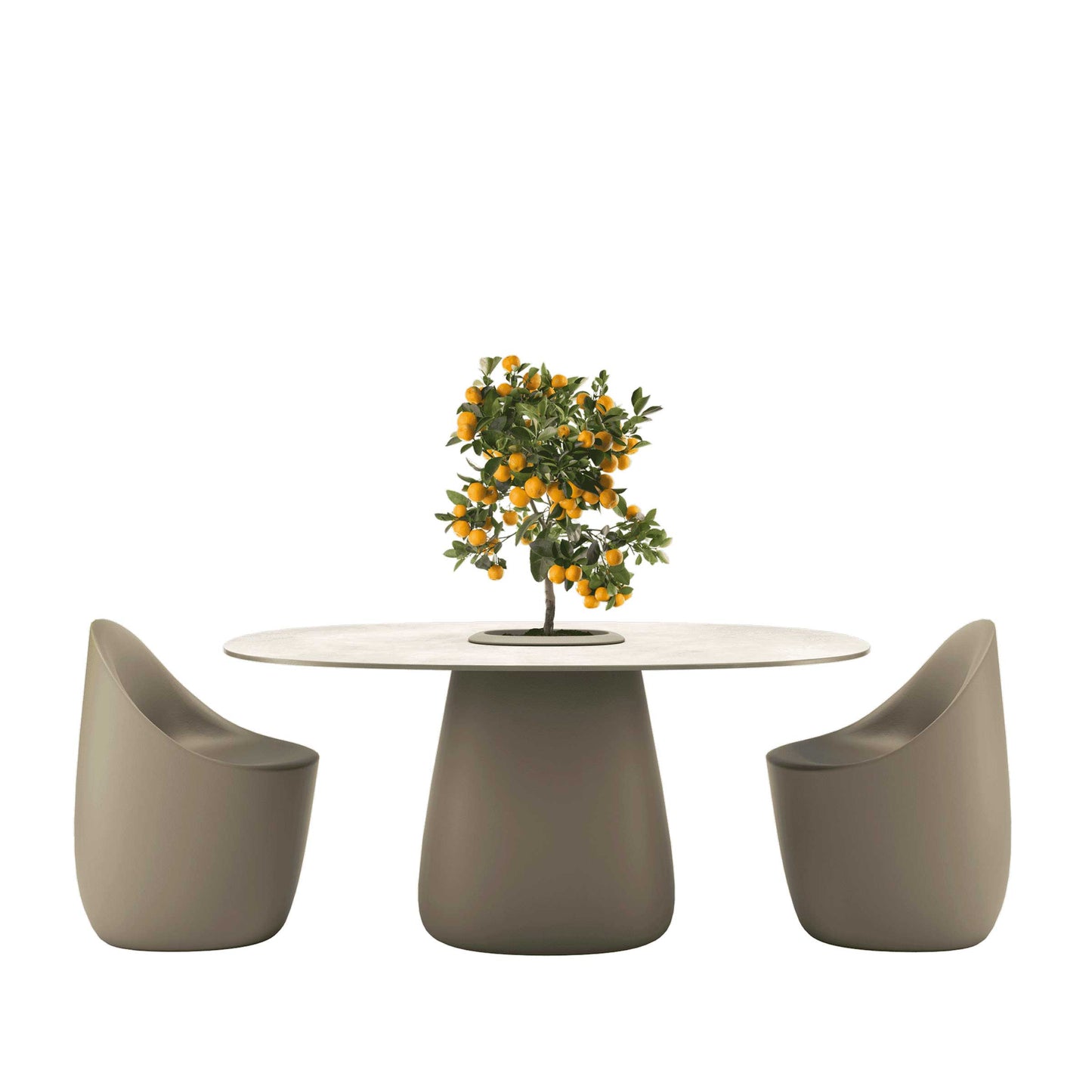 Stoneware Dining Table with Integrated Bucket – Elisa Giovannoni Designer Piece