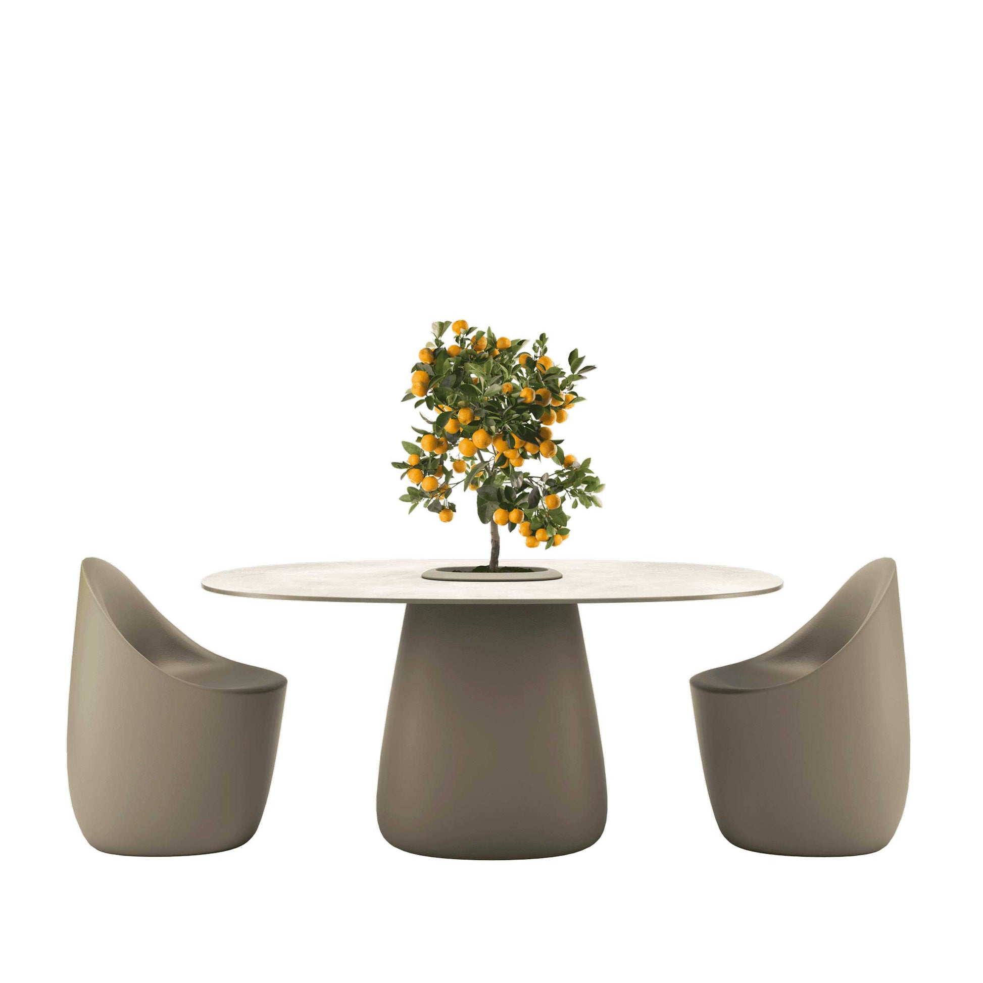 Stoneware Dining Table with Integrated Bucket – Elisa Giovannoni Designer Piece