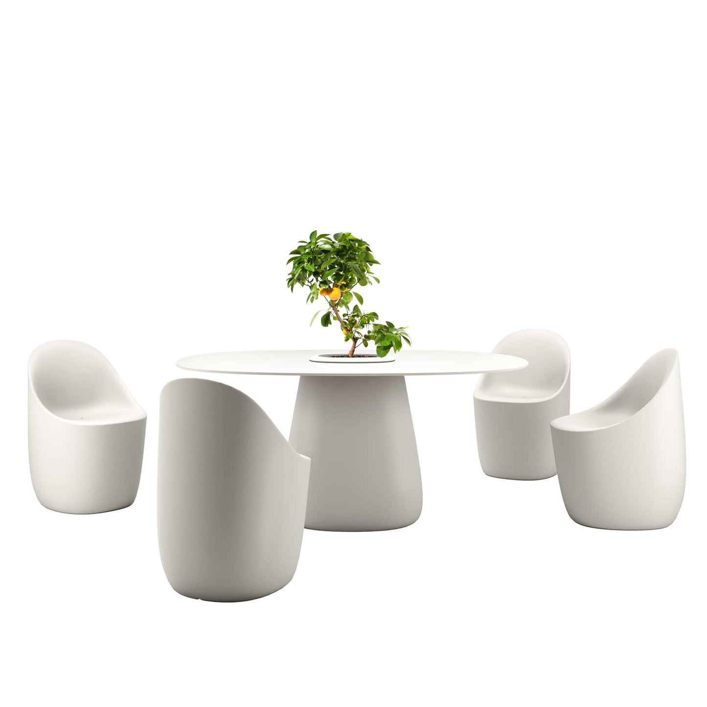 Dining Chair Cobble – Modern Polypropylene Seat by Elisa Giovannoni for Qeeboo