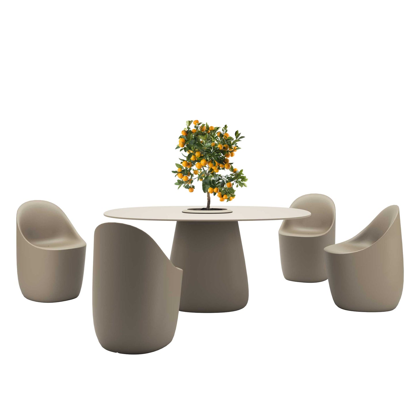 Dining Chair Cobble – Modern Polypropylene Seat by Elisa Giovannoni for Qeeboo