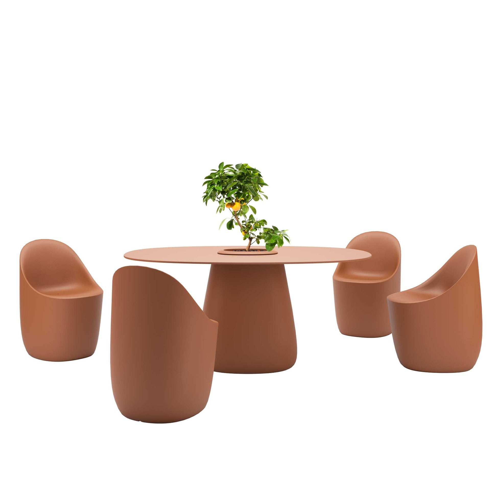 Dining Chair Cobble – Modern Polypropylene Seat by Elisa Giovannoni for Qeeboo