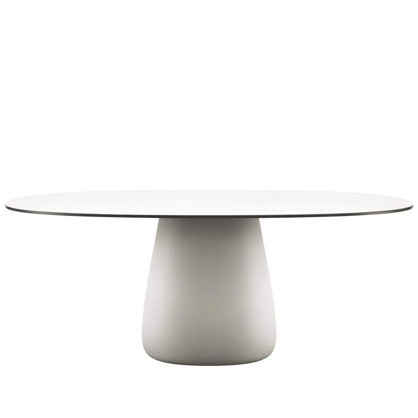 Sculptural Oval Dining Table – Contemporary HPL Laminate Statement Piece