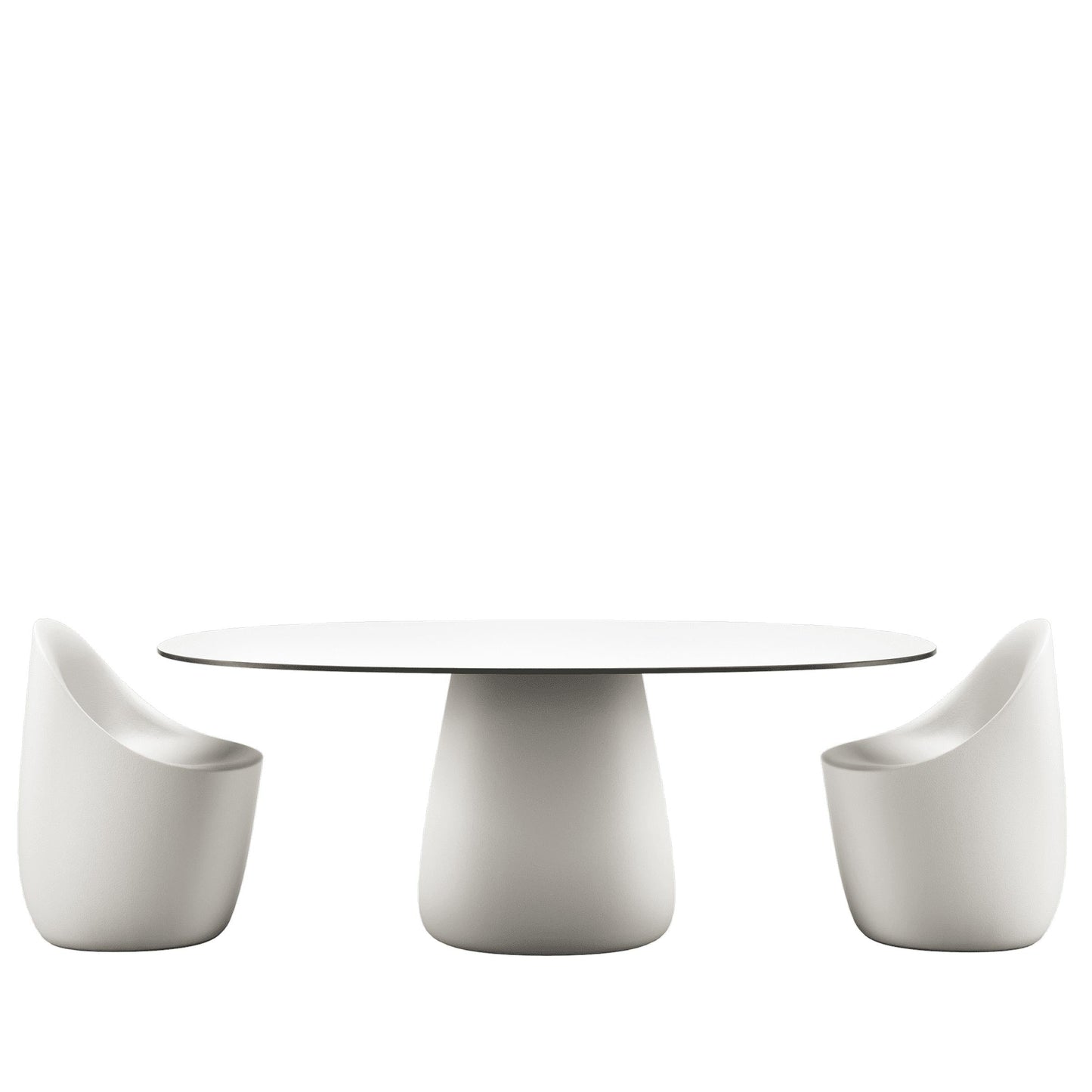 Oval Dining Table – Sculptural HPL Statement Piece