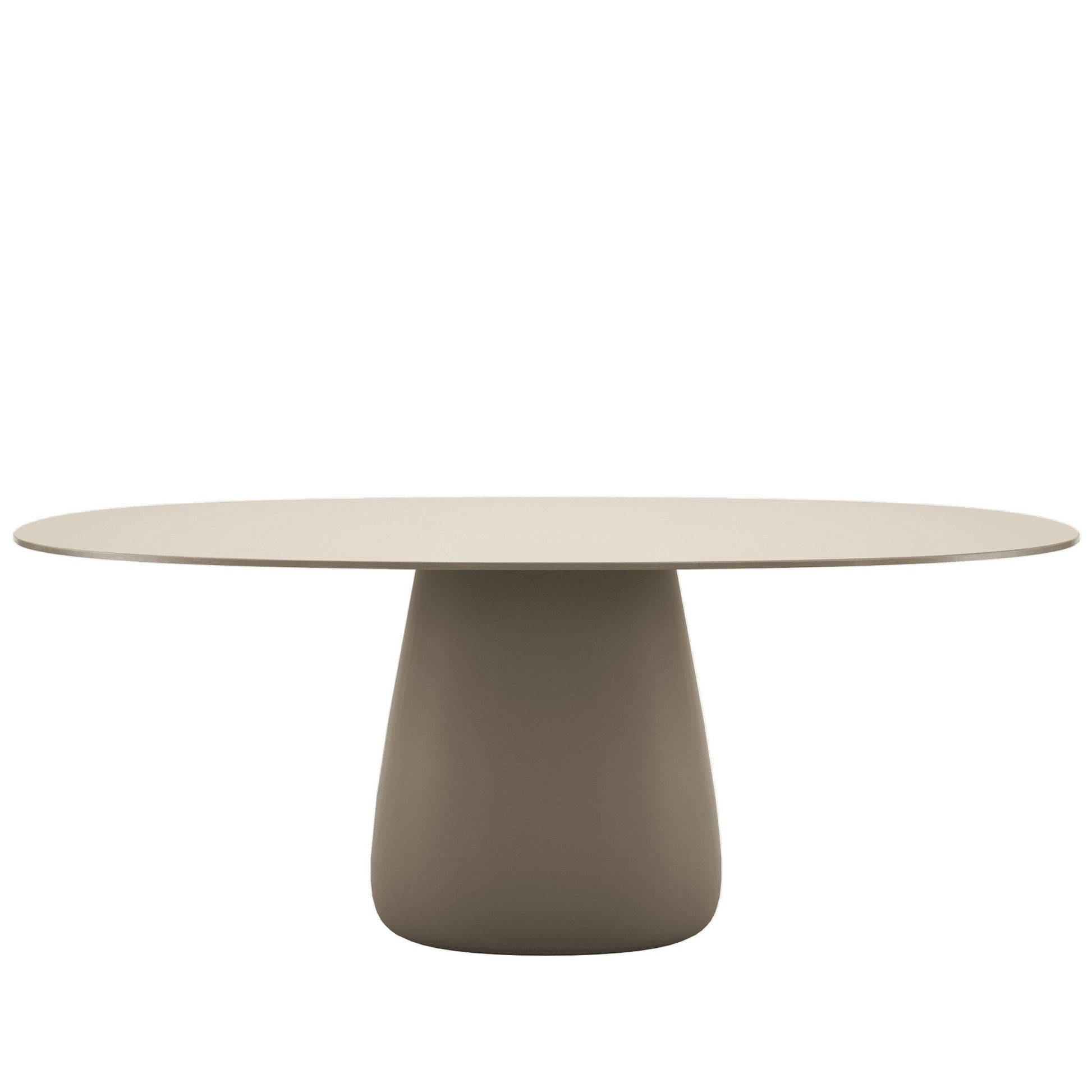 Sculptural Oval Dining Table – Contemporary HPL Laminate Statement Piece