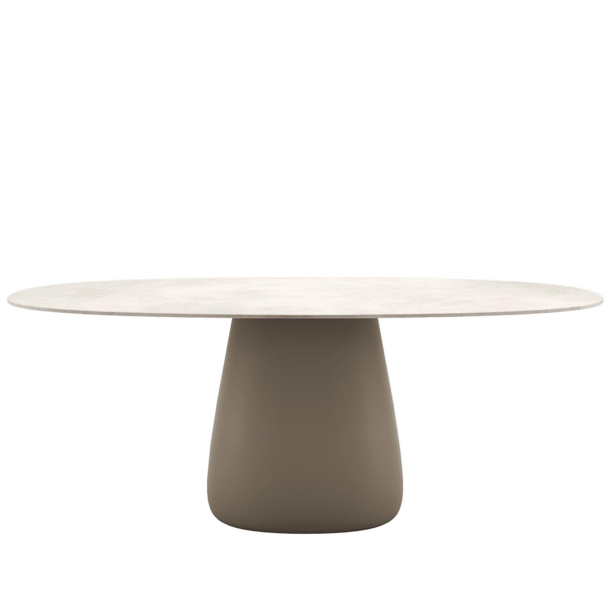 Contemporary Stoneware Dining Table – Sculptural Indoor Outdoor Statement Piece