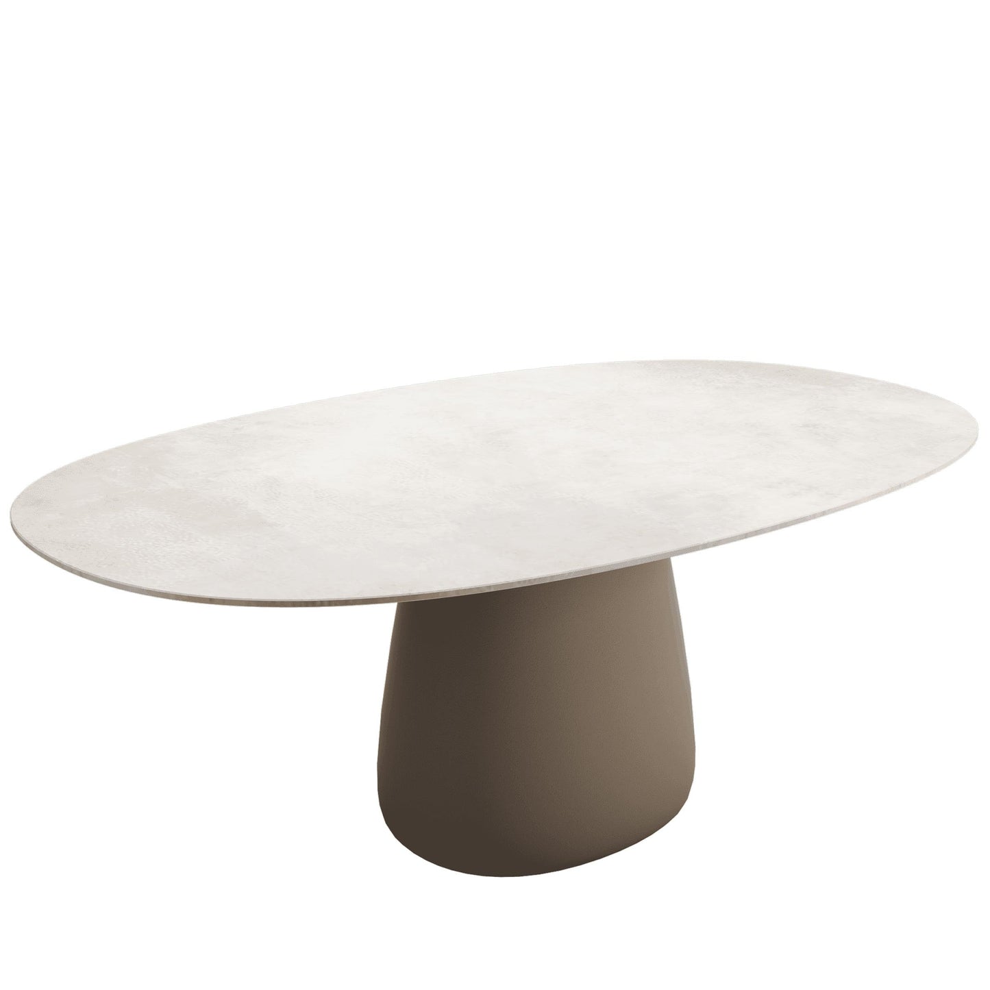 Contemporary Stoneware Dining Table – Sculptural Indoor Outdoor Statement Piece