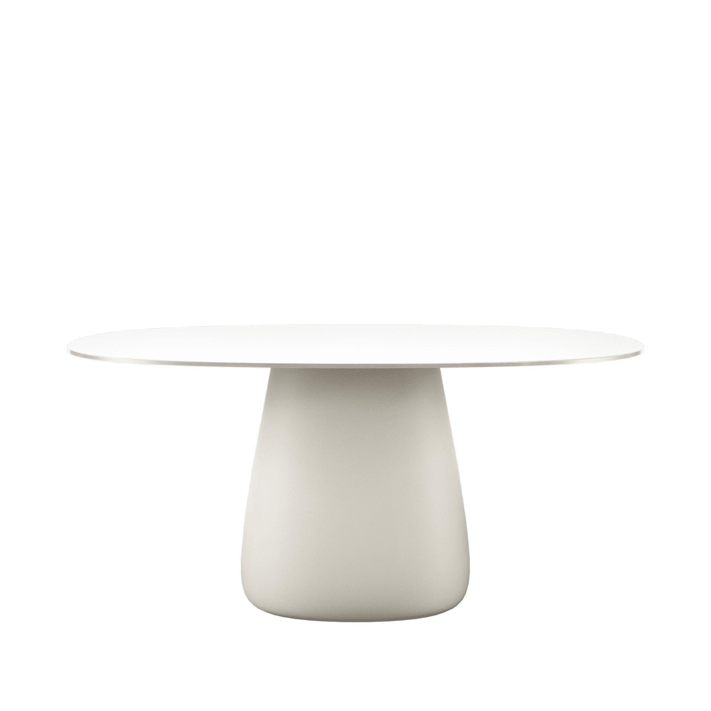 Sculptural Oval Dining Table – Contemporary HPL Laminate Statement Piece