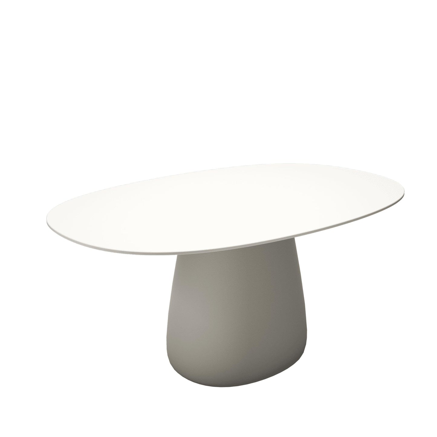 Sculptural Oval Dining Table – Contemporary HPL Laminate Statement Piece