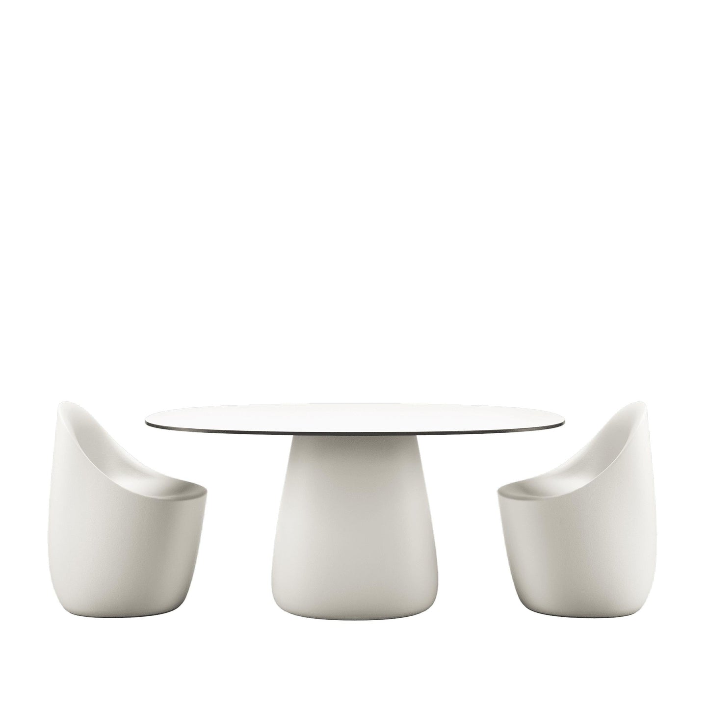 Oval Dining Table – Sculptural HPL Statement Piece