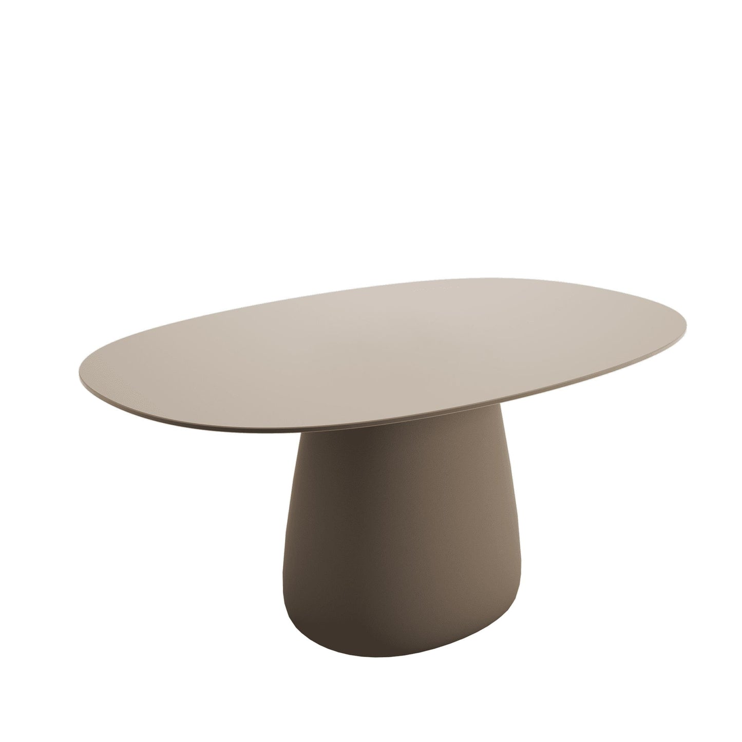 Sculptural Oval Dining Table – Contemporary HPL Laminate Statement Piece