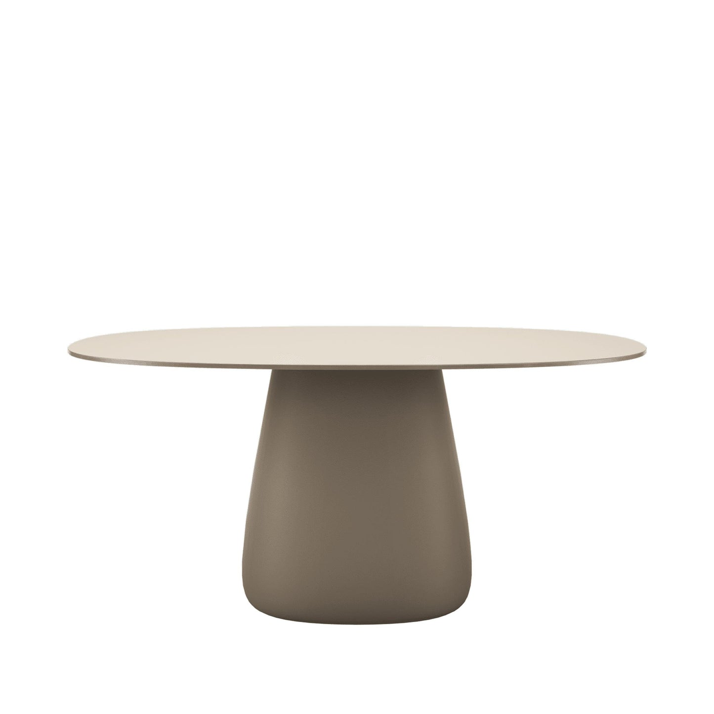 Sculptural Oval Dining Table – Contemporary HPL Laminate Statement Piece