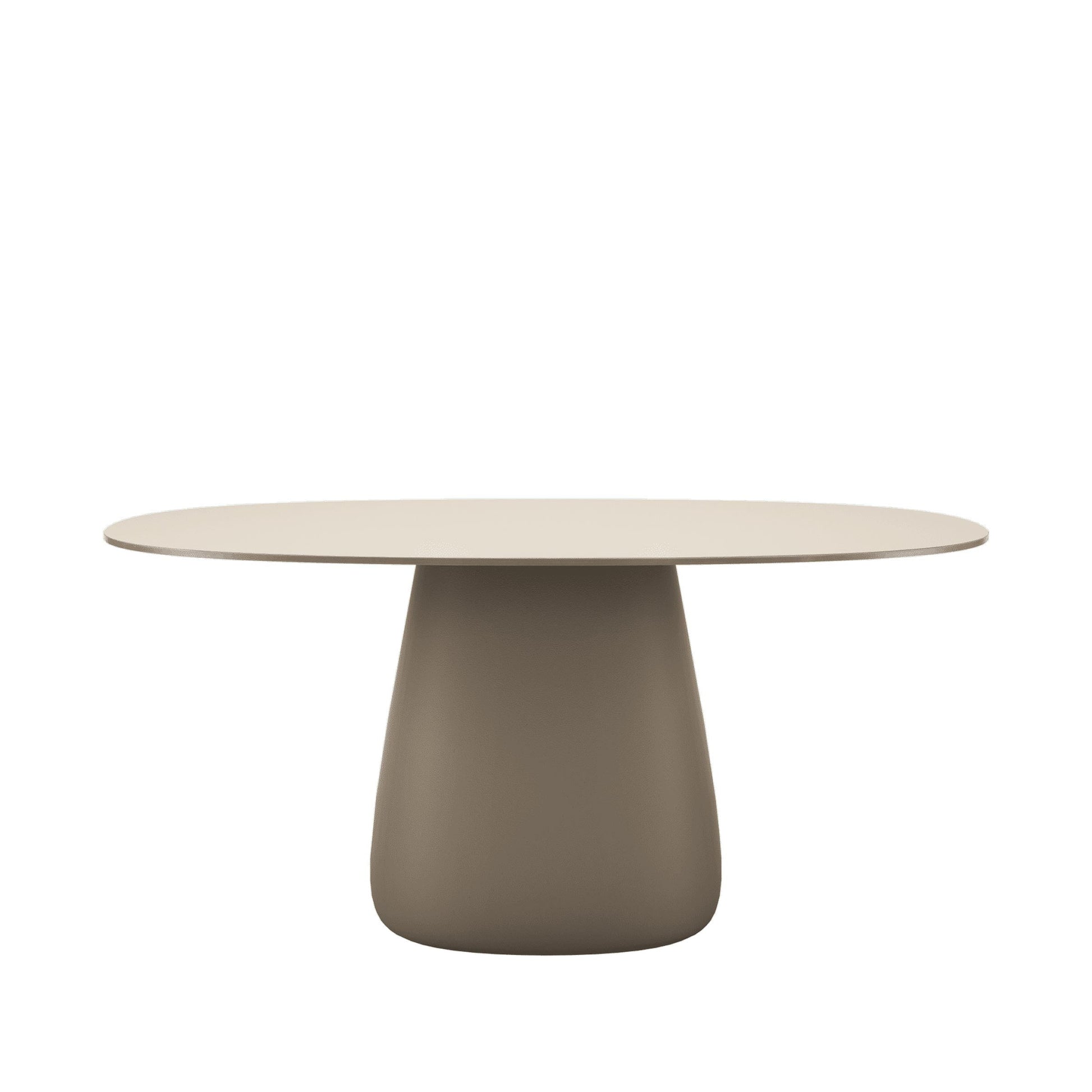 Sculptural Oval Dining Table – Contemporary HPL Laminate Statement Piece