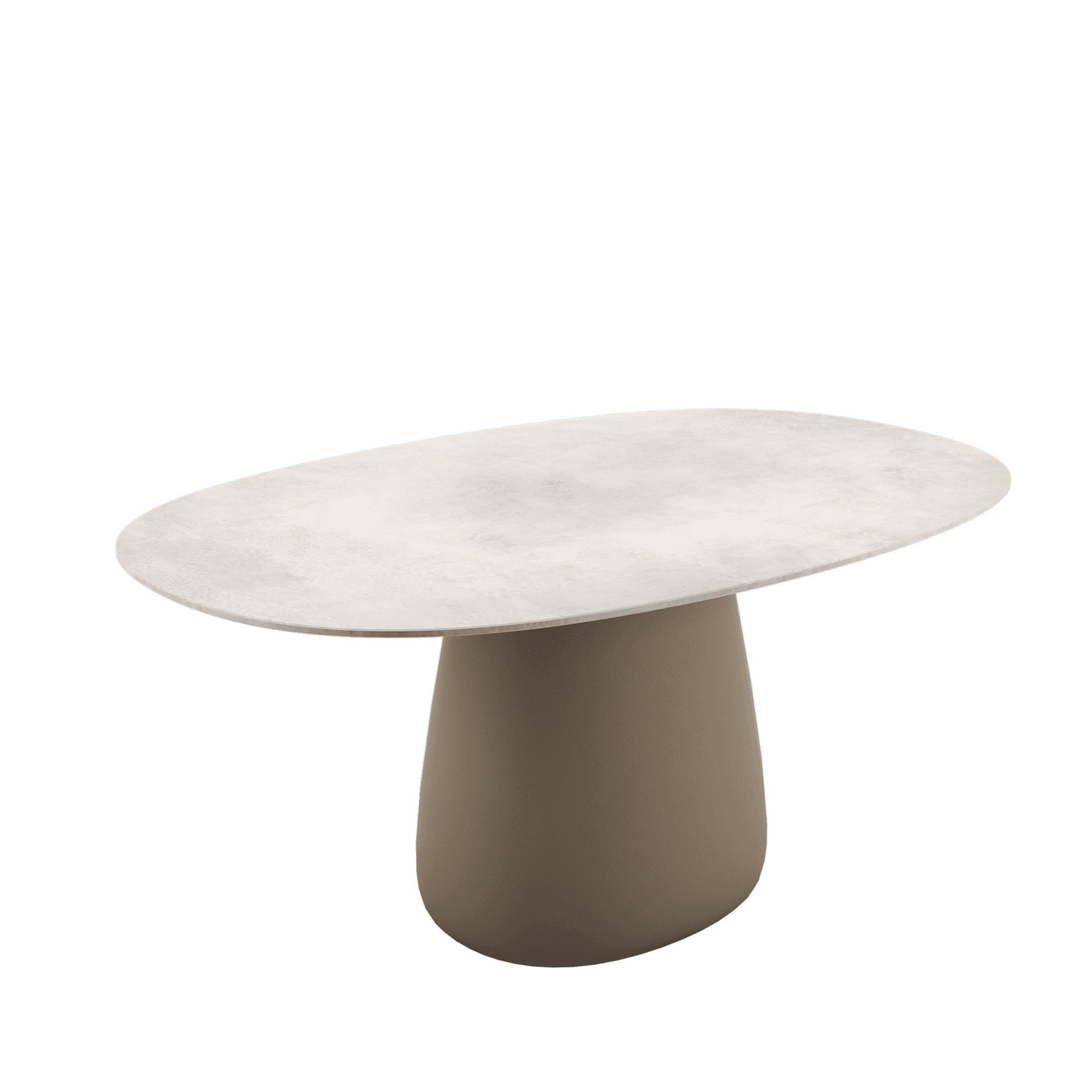 Contemporary Stoneware Dining Table – Sculptural Indoor Outdoor Statement Piece