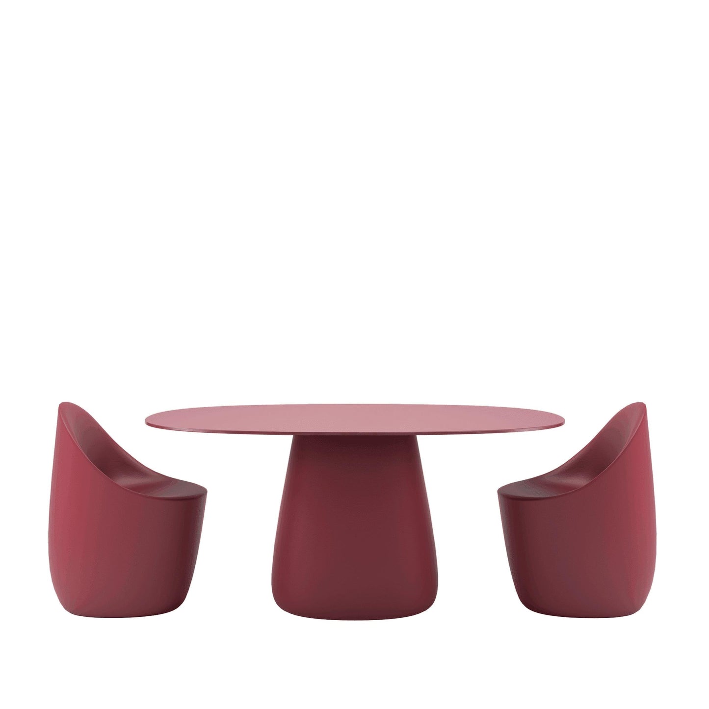Sculptural Oval Dining Table – Contemporary HPL Laminate Statement Piece