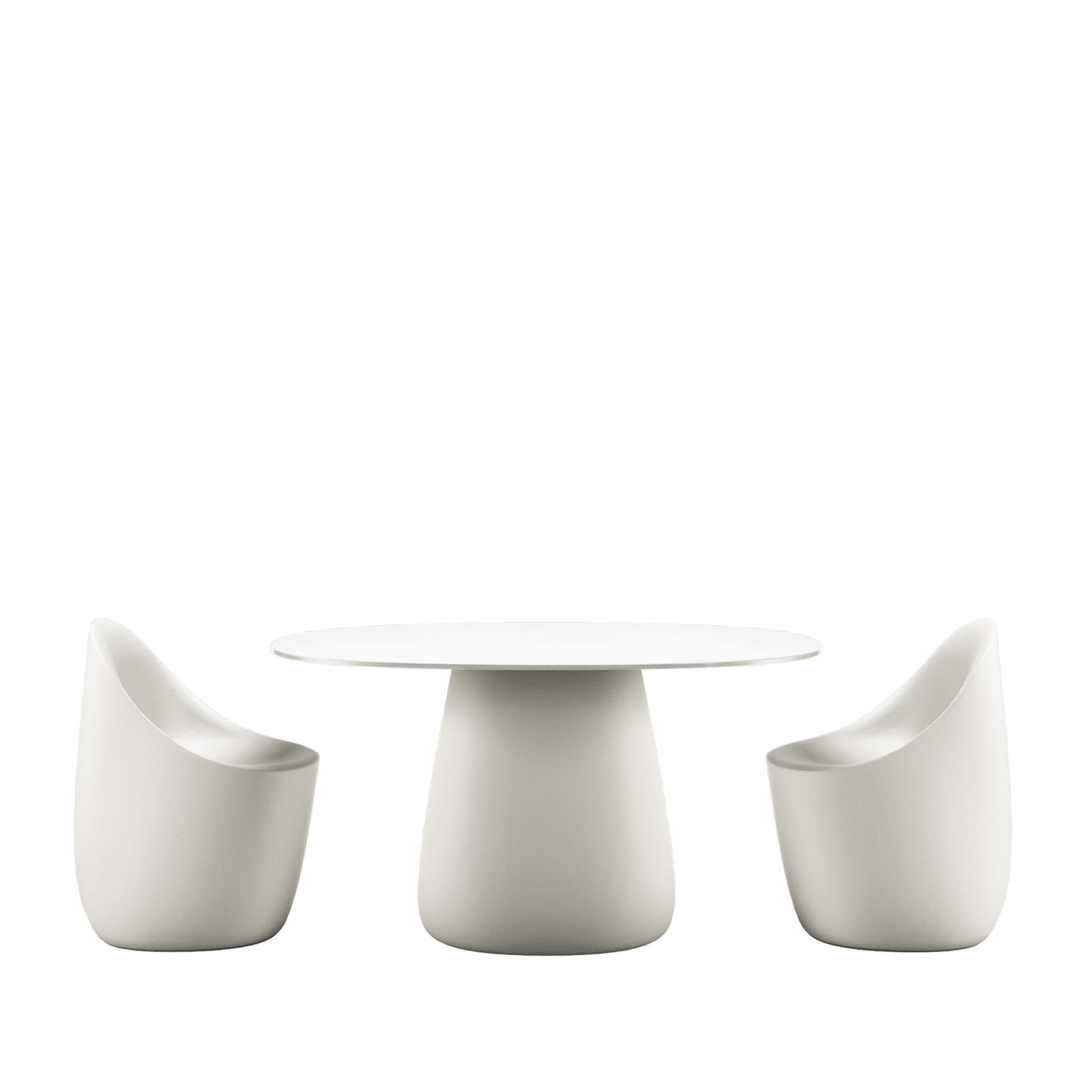 Sculptural Oval Dining Table – Contemporary HPL Laminate Statement Piece