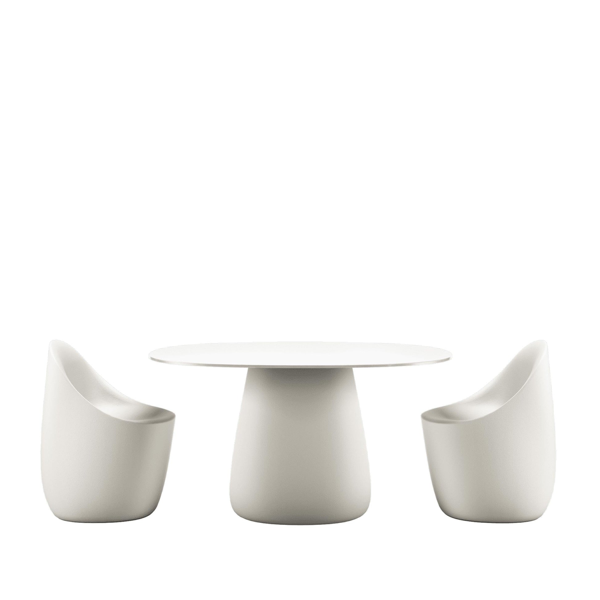Sculptural Oval Dining Table – Contemporary HPL Laminate Statement Piece