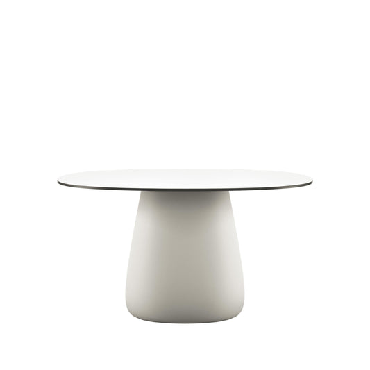 Sculptural Oval Dining Table – Contemporary HPL Laminate Statement Piece