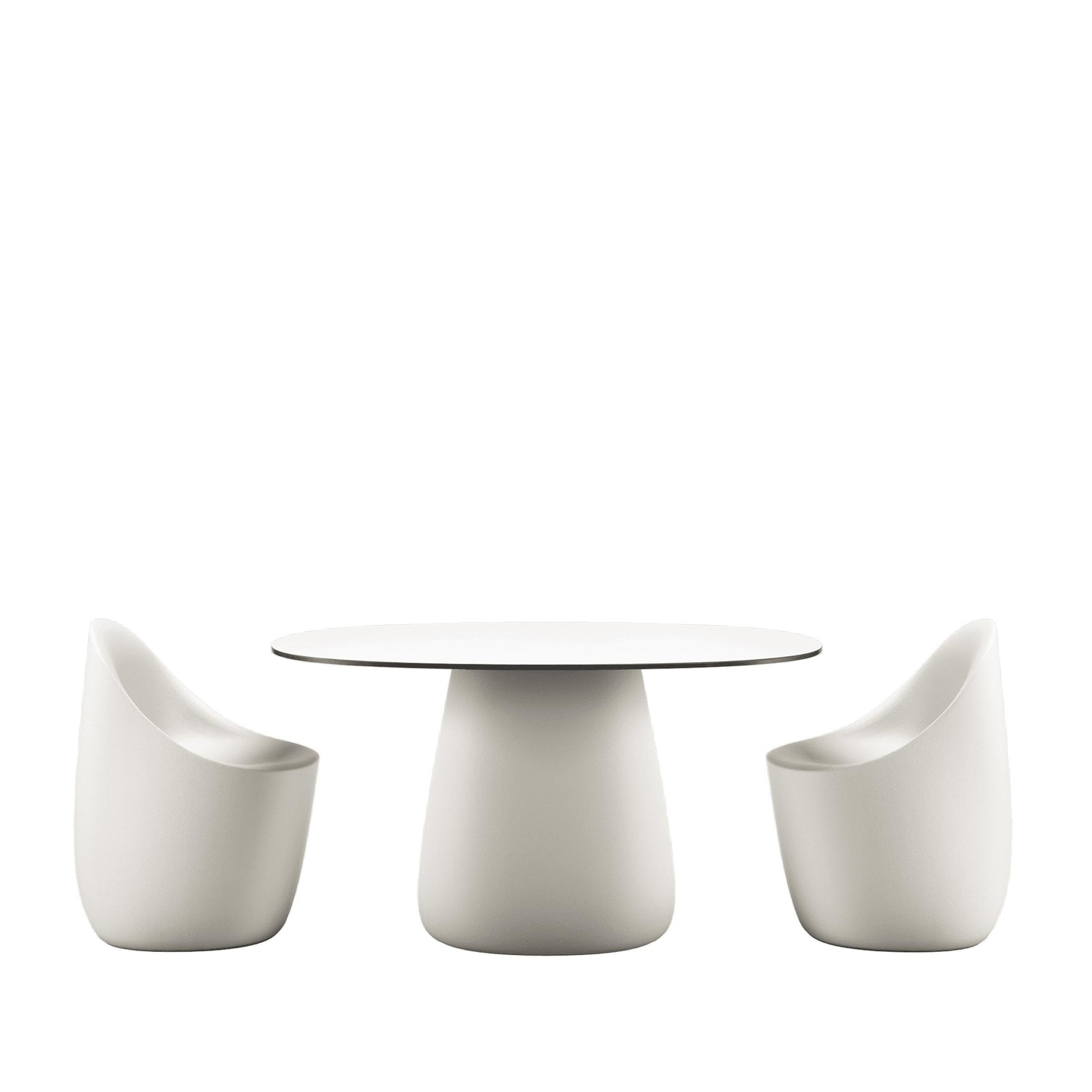 Sculptural Oval Dining Table – Contemporary HPL Laminate Statement Piece