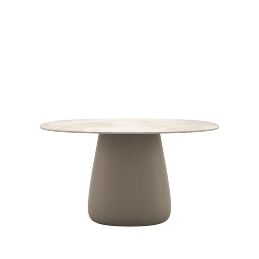 Contemporary Stoneware Dining Table – Sculptural Indoor Outdoor Statement Piece