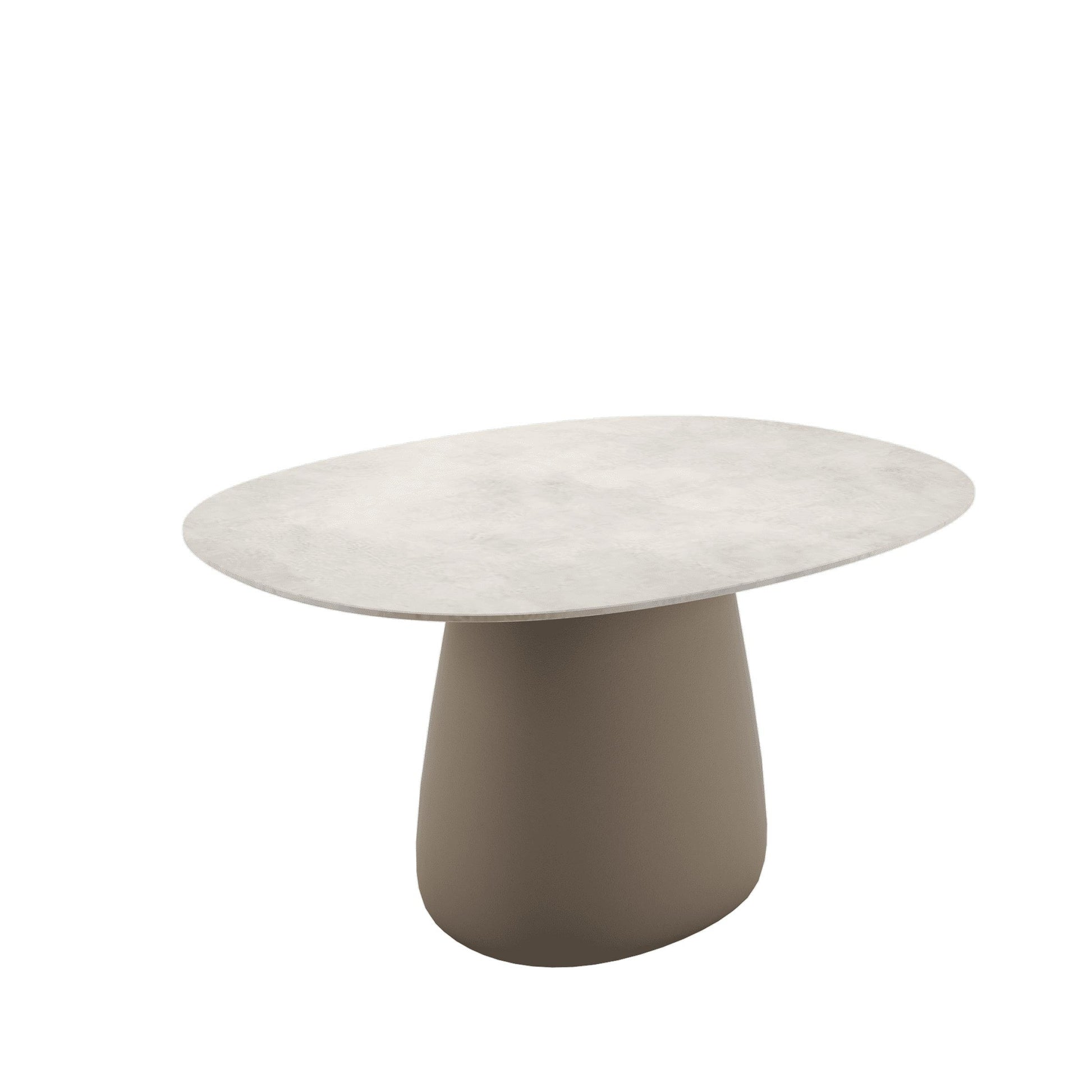 Contemporary Stoneware Dining Table – Sculptural Indoor Outdoor Statement Piece