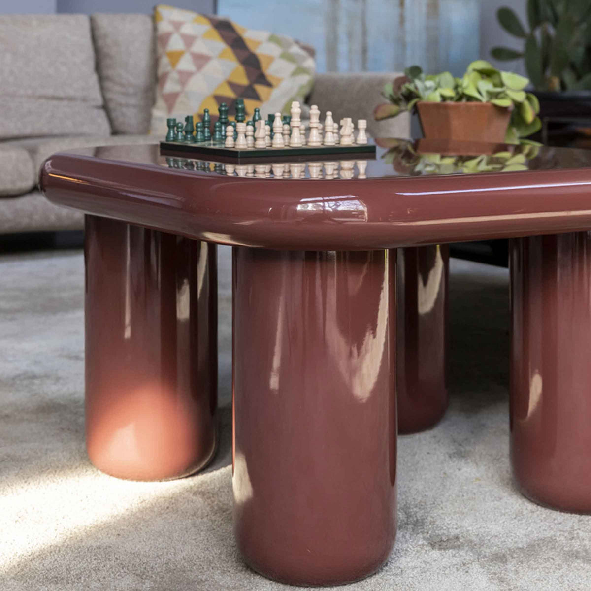 Luxury BILBAO Wood Coffee Table Modern Italian Style for Villa