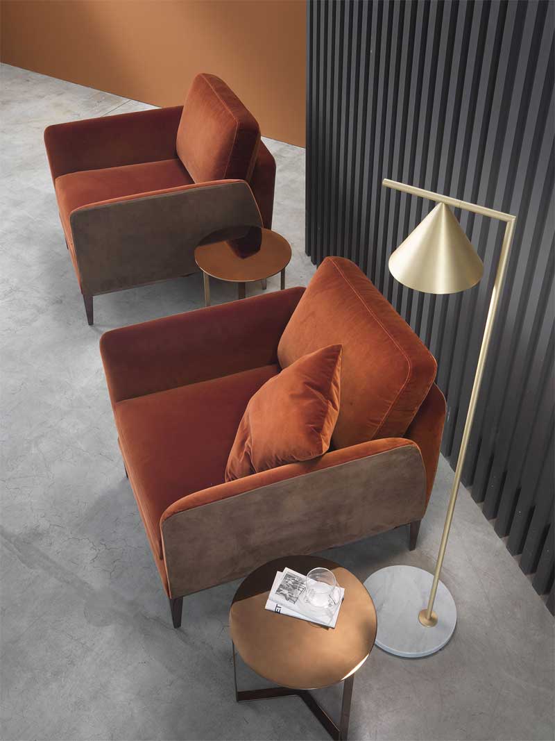 Luxury Ritz Lounge Armchair Modern Italian Style for Villa