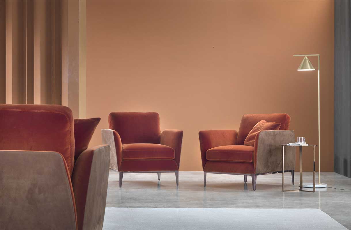 Luxury Ritz Lounge Armchair Modern Italian Style for Villa