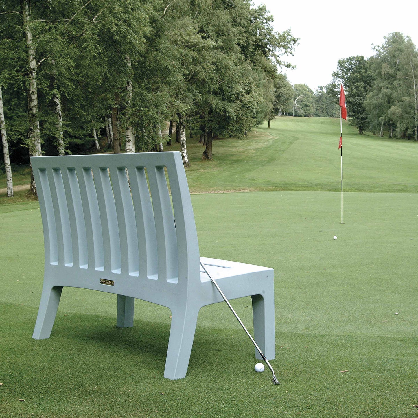 Romeo Outdoor Bench 45in – Serralunga Sculptural Polyethylene Statement Piece