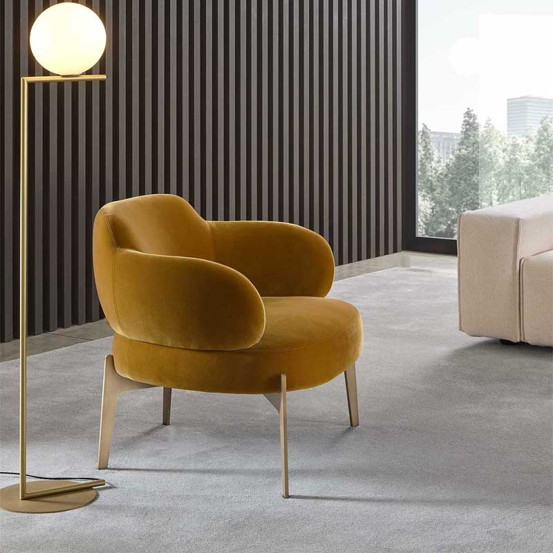 Luxury Sign Lounge Armchair Modern Italian Style for Villa