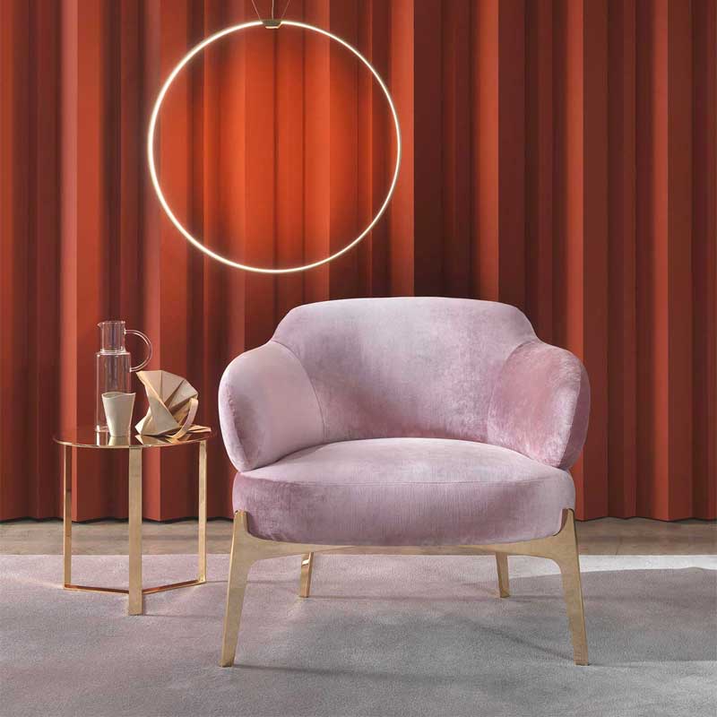 Luxury Sign Lounge Armchair Modern Italian Style for Villa