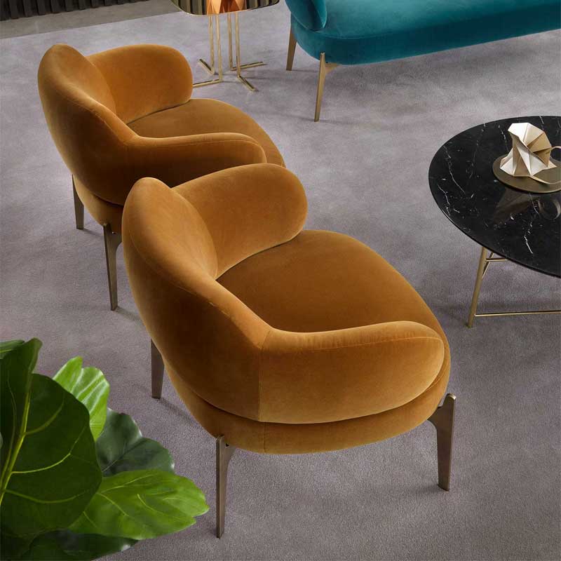 Luxury Sign Lounge Armchair Modern Italian Style for Villa