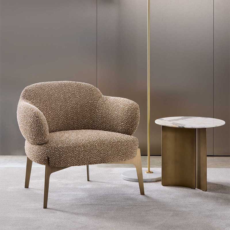 Luxury Sign Lounge Armchair Modern Italian Style for Villa