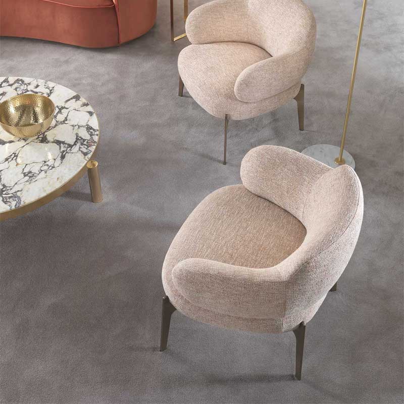 Luxury Sign Lounge Armchair Modern Italian Style for Villa