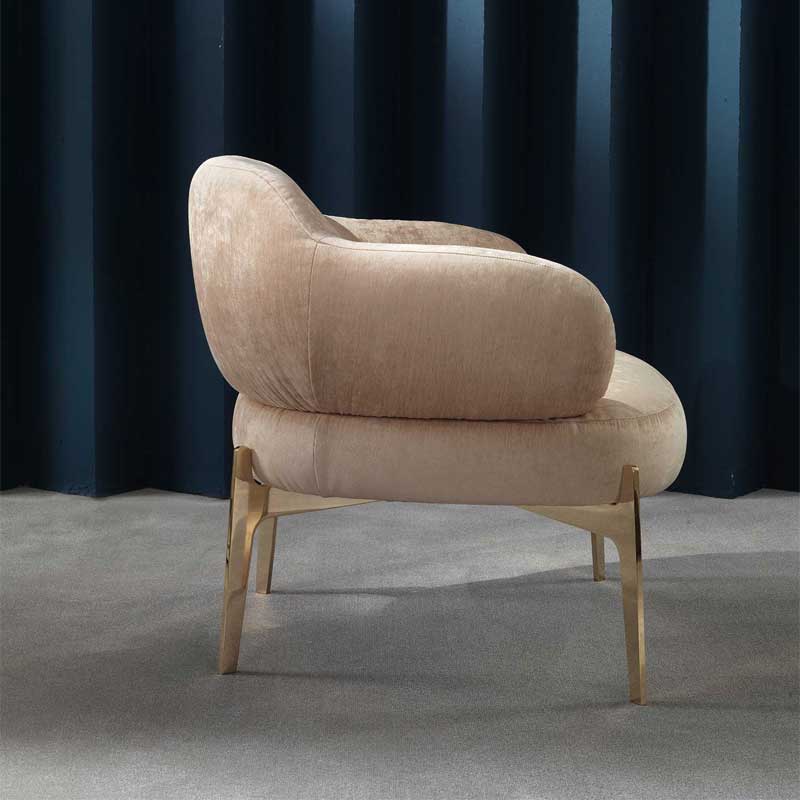 Luxury Sign Lounge Armchair Modern Italian Style for Villa