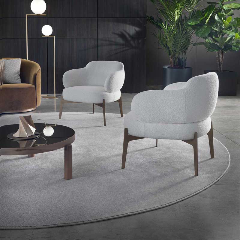 Luxury Sign Lounge Armchair Modern Italian Style for Villa