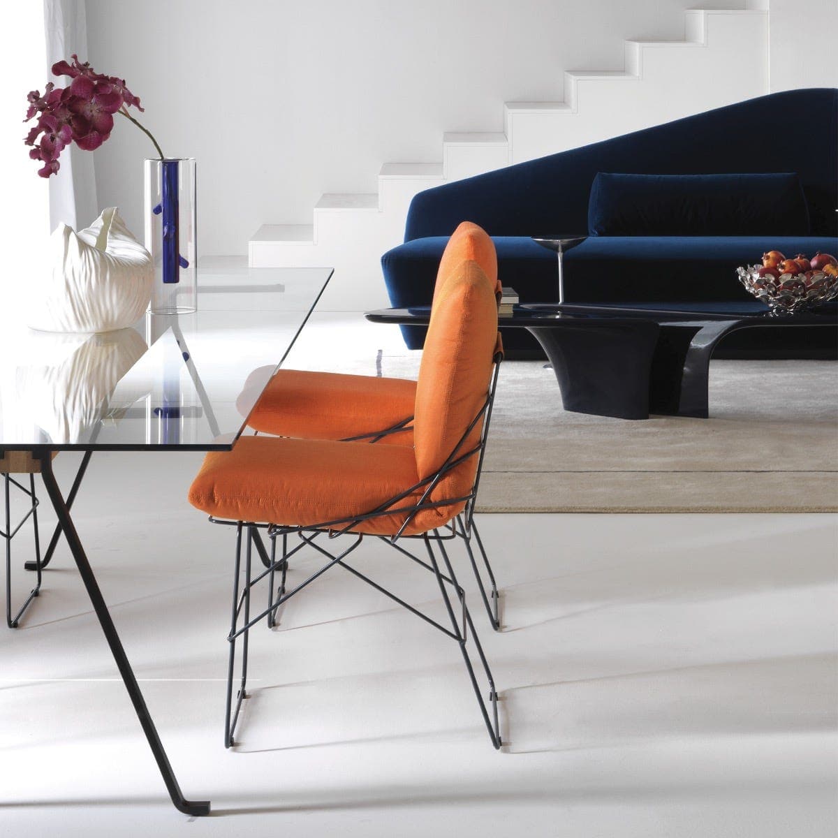 Sof Sof Dining Chair – Sculptural Steel Rod Design by Driade
