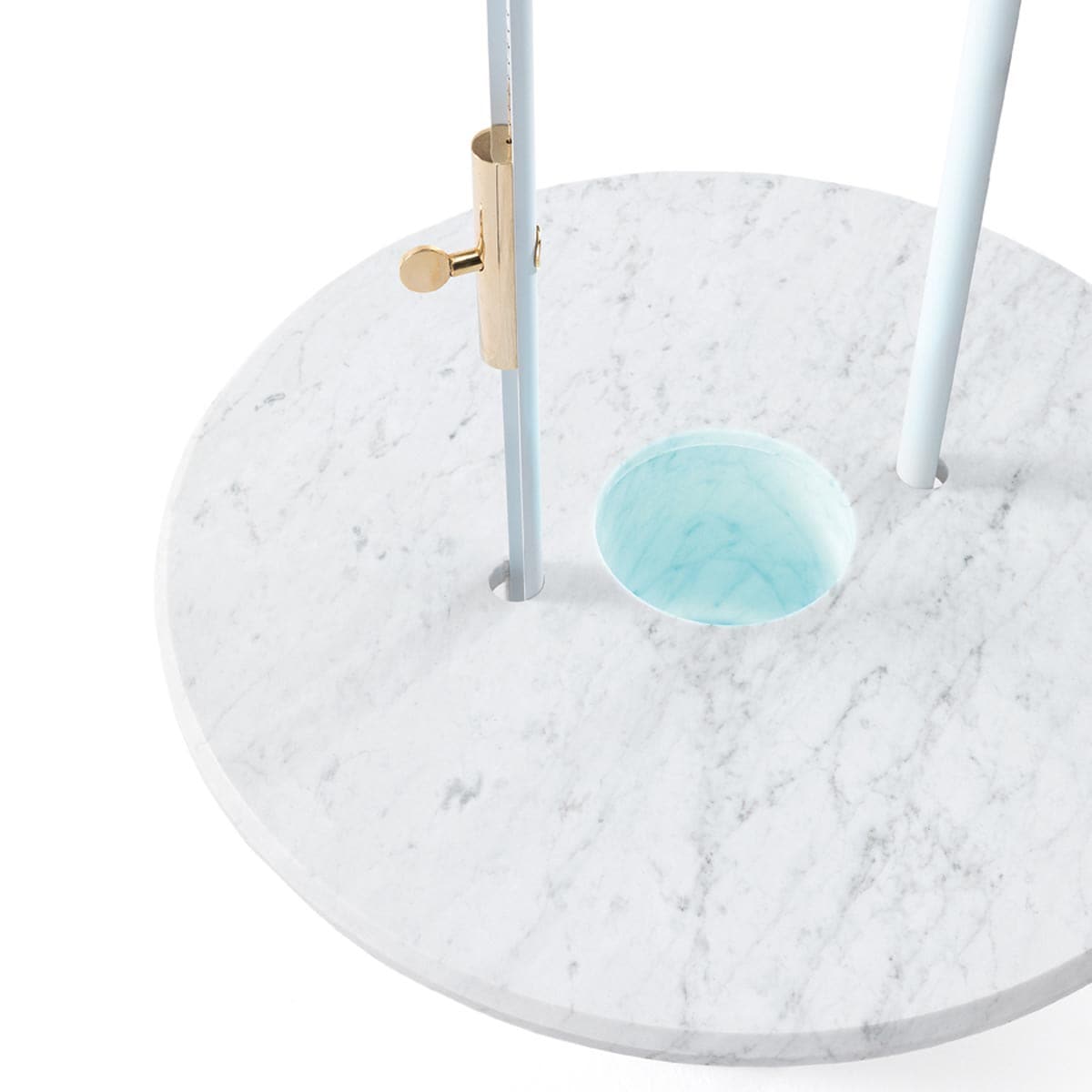 Luxury SURANDE Marble Glass Side Table Lamp Modern Italian Style for Villa
