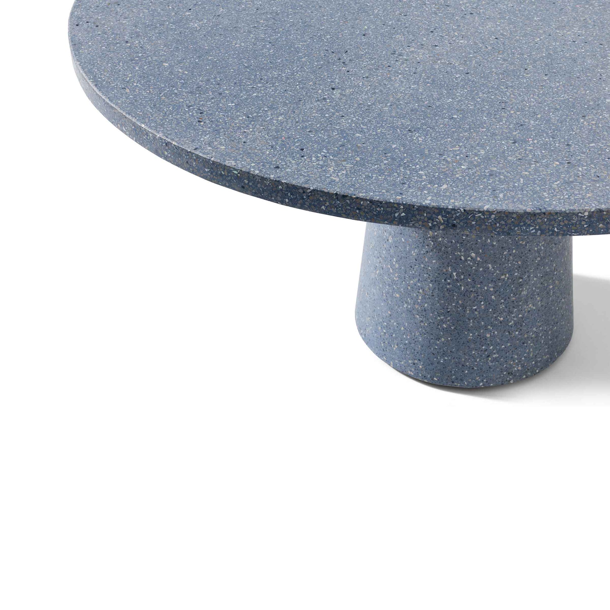 Outdoor Dining Table - Conical Base - Natural Teak - Italian Designer