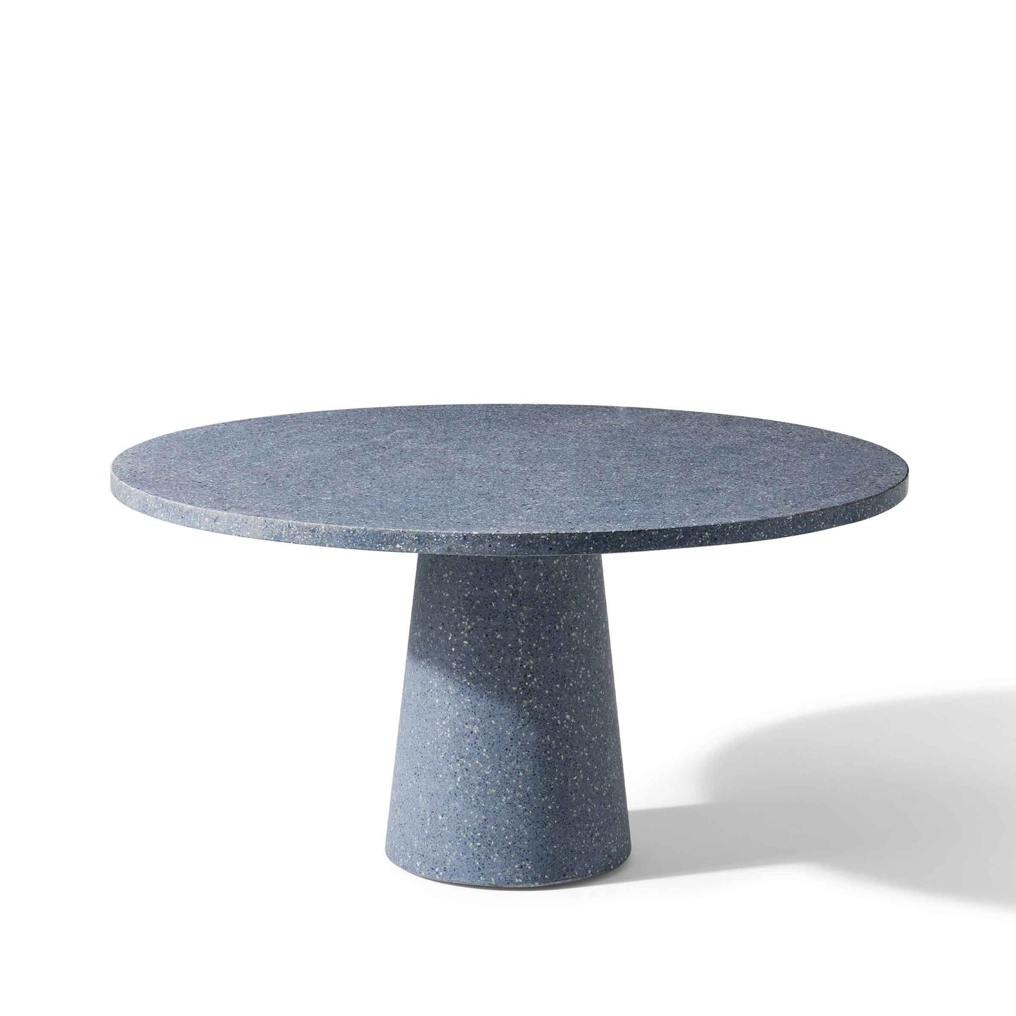 Outdoor Dining Table - Conical Base - Natural Teak - Italian Designer