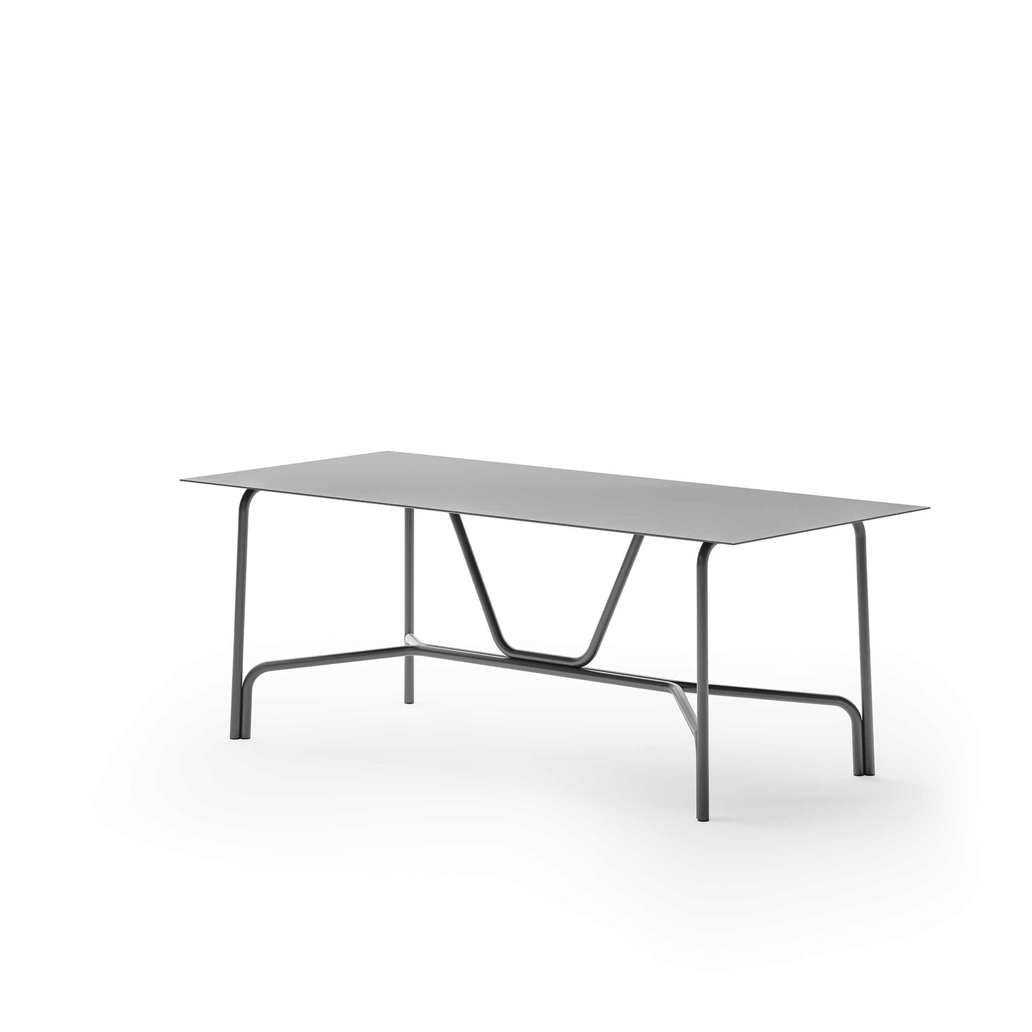 Salò Outdoor Dining Table – Modernist Aluminium Designer Piece by Matteo Thun